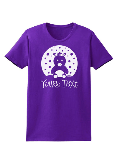 Personalized Matching Polar Bear Family Design - Your Text Womens Dark T-Shirt-TooLoud-Purple-X-Small-Davson Sales