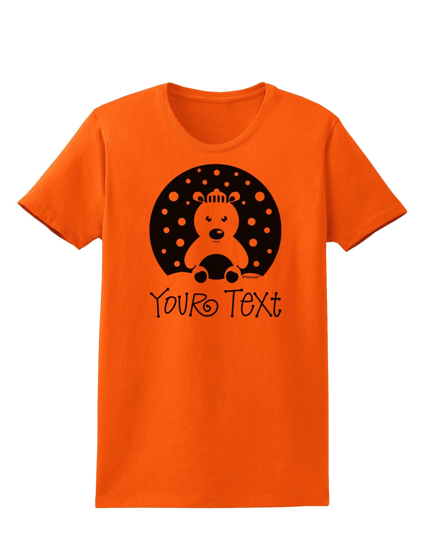 Personalized Matching Polar Bear Family Design - Your Text Womens T-Shirt-Womens T-Shirt-TooLoud-Orange-X-Small-Davson Sales