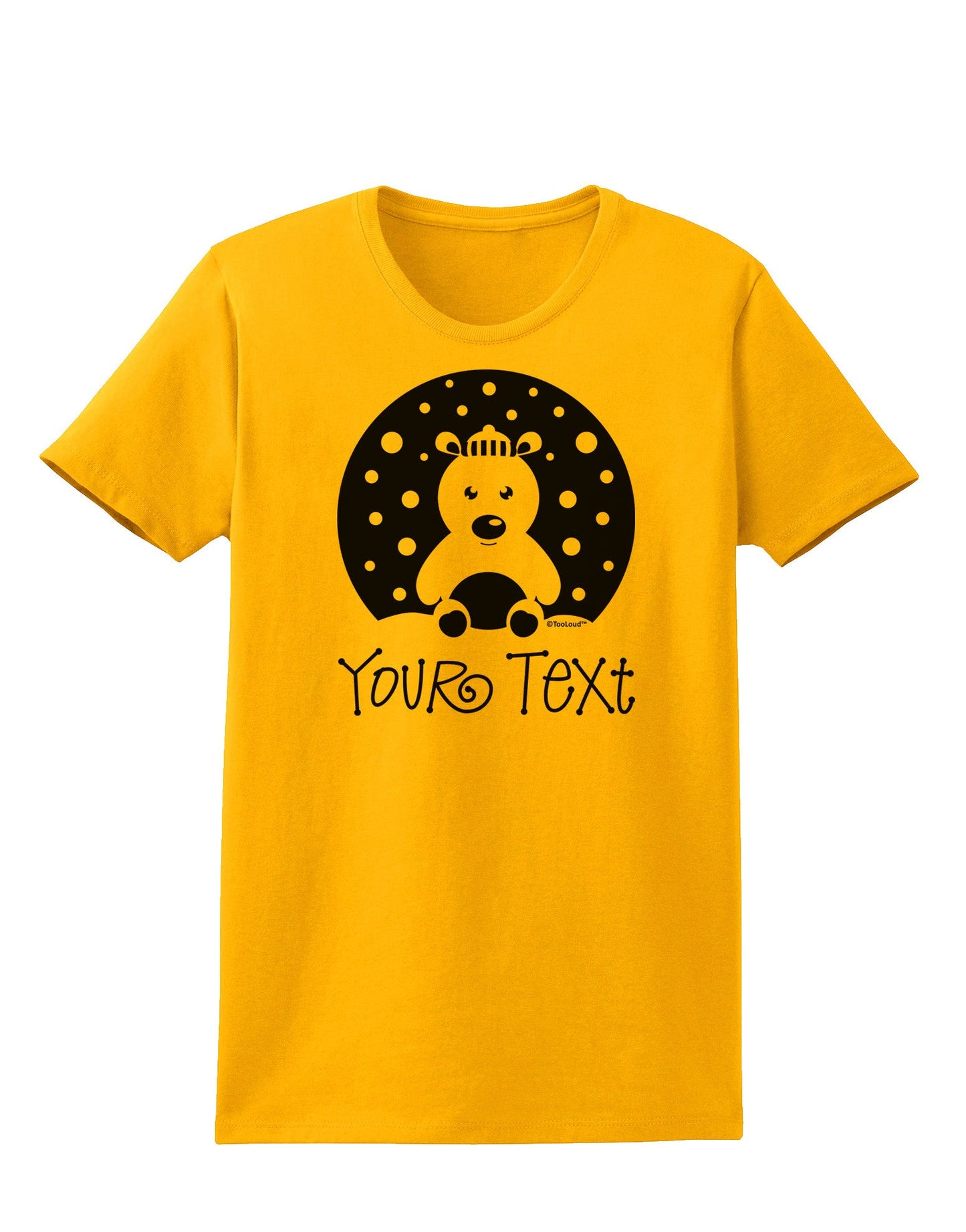 Personalized Matching Polar Bear Family Design - Your Text Womens T-Shirt-Womens T-Shirt-TooLoud-Gold-X-Small-Davson Sales