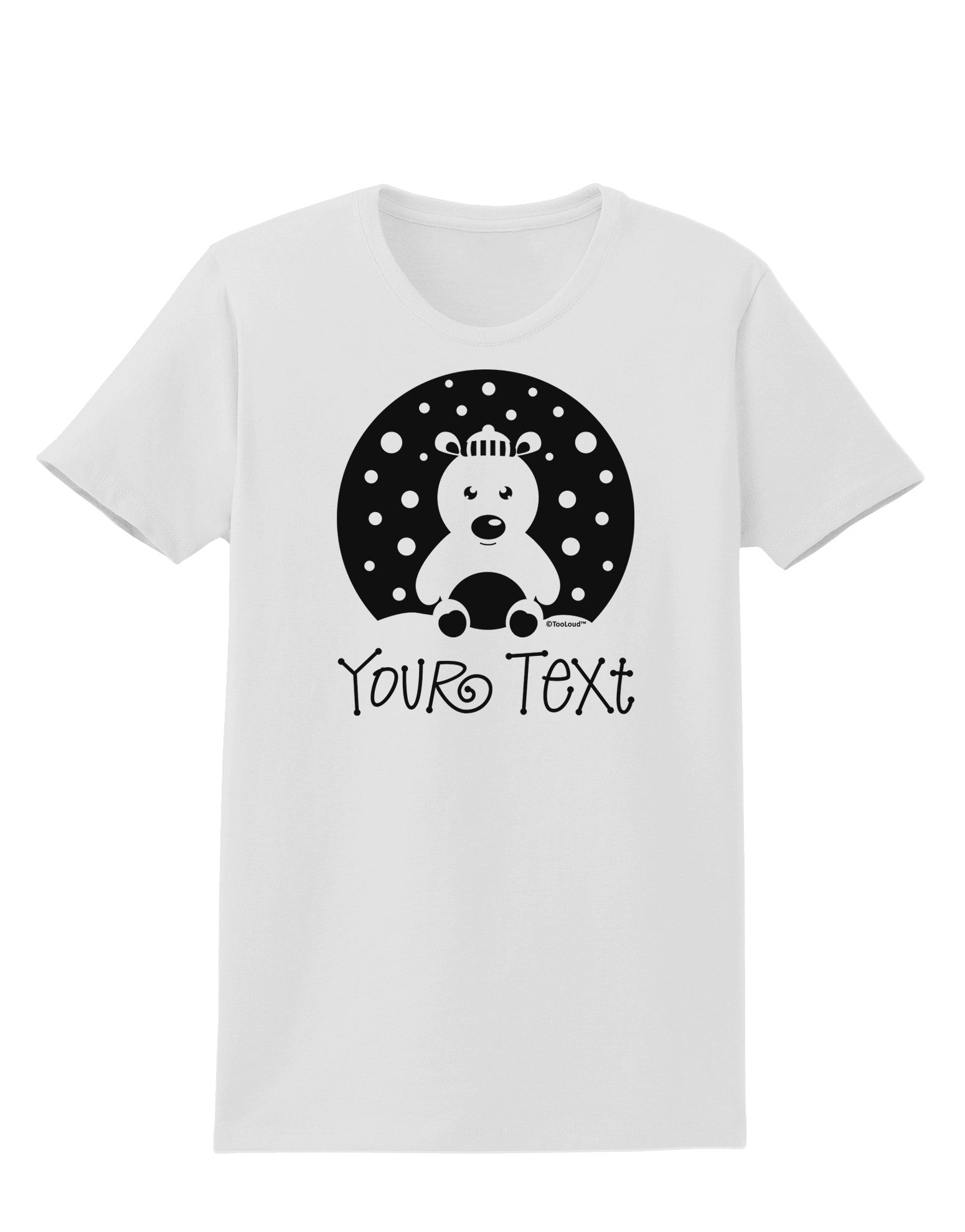 Personalized Matching Polar Bear Family Design - Your Text Womens T-Shirt-Womens T-Shirt-TooLoud-White-X-Small-Davson Sales