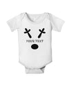 Personalized Matching Reindeer Family Design - Your Text Baby Romper Bodysuit-Baby Romper-TooLoud-White-06-Months-Davson Sales