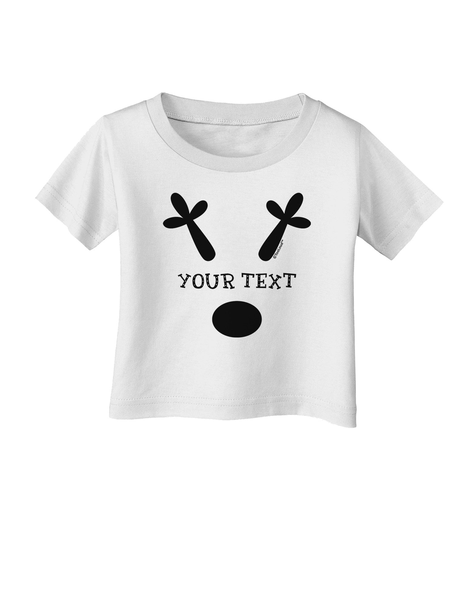 Personalized Matching Reindeer Family Design - Your Text Infant T-Shirt-Infant T-Shirt-TooLoud-White-06-Months-Davson Sales