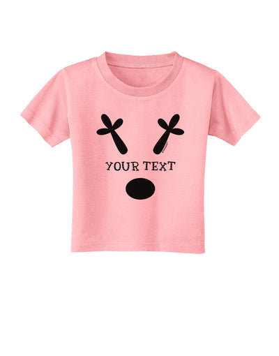 Personalized Matching Reindeer Family Design - Your Text Toddler T-Shirt-Toddler T-Shirt-TooLoud-Candy-Pink-2T-Davson Sales