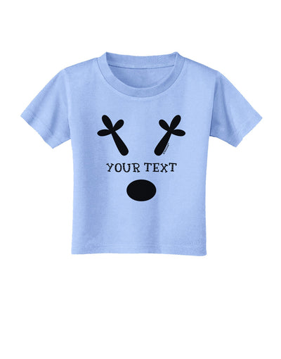 Personalized Matching Reindeer Family Design - Your Text Toddler T-Shirt-Toddler T-Shirt-TooLoud-Aquatic-Blue-2T-Davson Sales