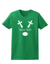 Personalized Matching Reindeer Family Design - Your Text Womens Dark T-Shirt-TooLoud-Kelly-Green-X-Small-Davson Sales