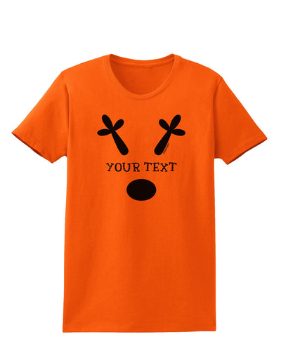 Personalized Matching Reindeer Family Design - Your Text Womens T-Shirt-Womens T-Shirt-TooLoud-Orange-X-Small-Davson Sales