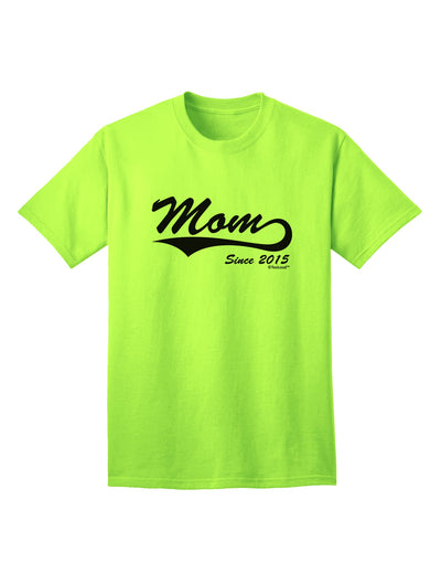 Personalized Mom Since (Your Year) Adult T-Shirt Design by TooLoud-Mens T-shirts-TooLoud-Neon-Green-Small-Davson Sales