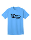 Personalized Mom Since (Your Year) Adult T-Shirt Design by TooLoud-Mens T-shirts-TooLoud-Aquatic-Blue-Small-Davson Sales