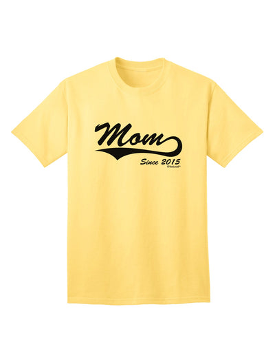 Personalized Mom Since (Your Year) Adult T-Shirt Design by TooLoud-Mens T-shirts-TooLoud-Yellow-Small-Davson Sales