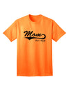 Personalized Mom Since (Your Year) Adult T-Shirt Design by TooLoud-Mens T-shirts-TooLoud-Neon-Orange-Small-Davson Sales