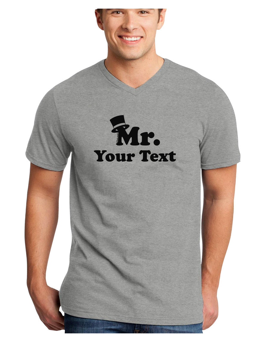 Personalized Mr Classy Adult V-Neck T-shirt by TooLoud-Mens V-Neck T-Shirt-TooLoud-White-Small-Davson Sales