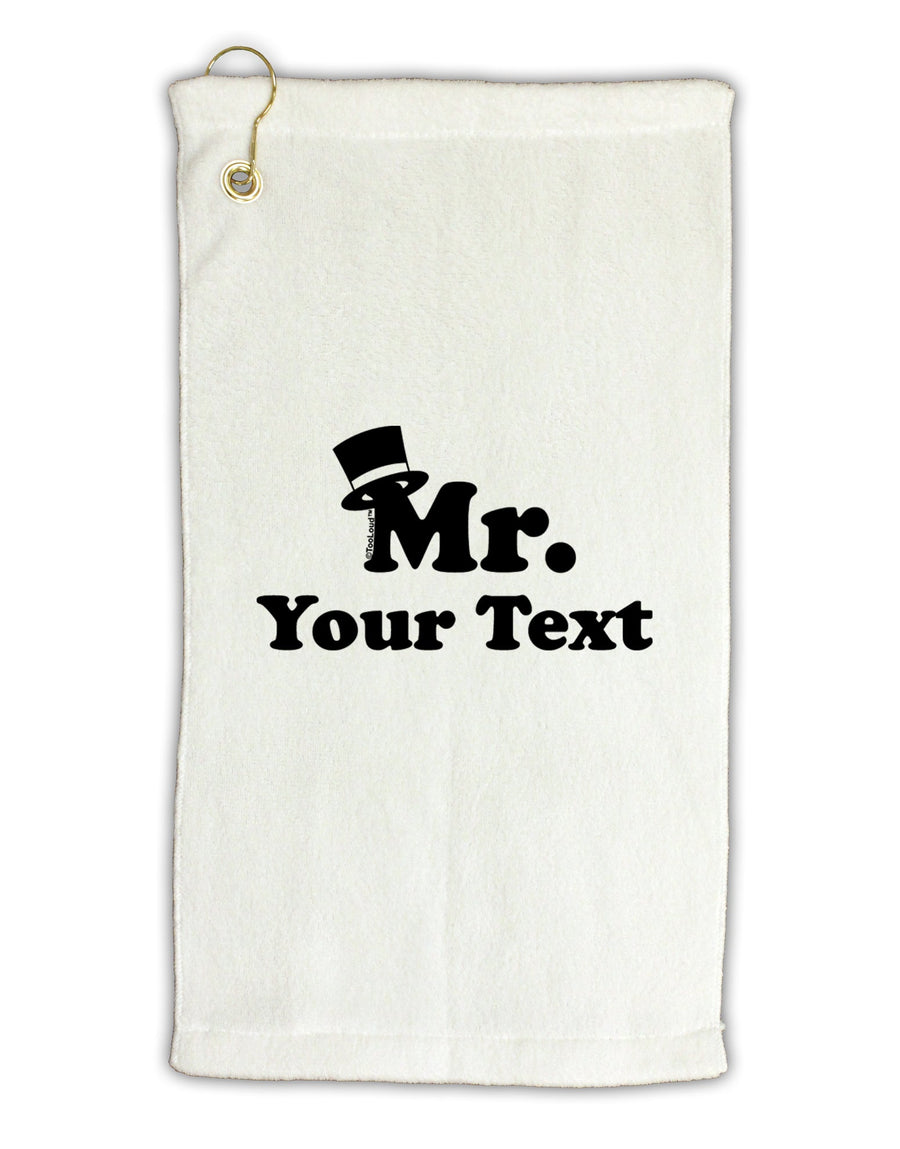 Personalized Mr Classy Micro Terry Gromet Golf Towel 16 x 25 inch by TooLoud-Golf Towel-TooLoud-White-Davson Sales