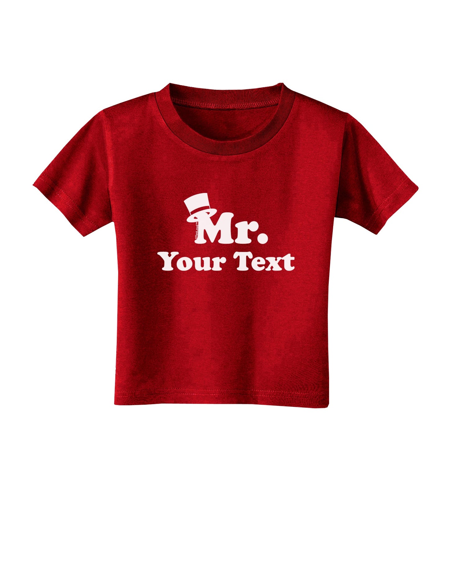 Personalized Mr Classy Toddler T-Shirt Dark by TooLoud-Toddler T-Shirt-TooLoud-Red-2T-Davson Sales