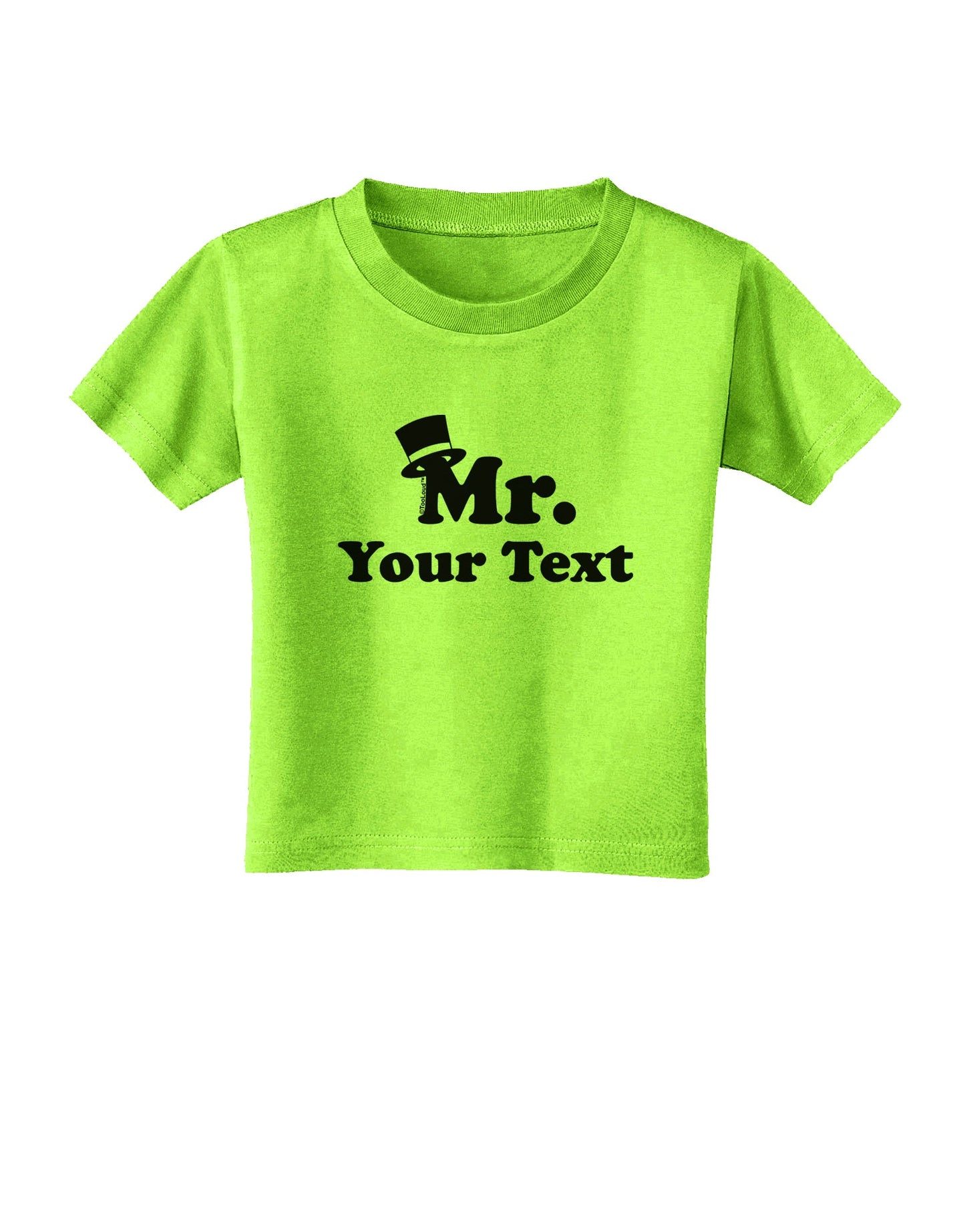 Personalized Mr Classy Toddler T-Shirt by TooLoud-Toddler T-Shirt-TooLoud-Lime-Green-2T-Davson Sales