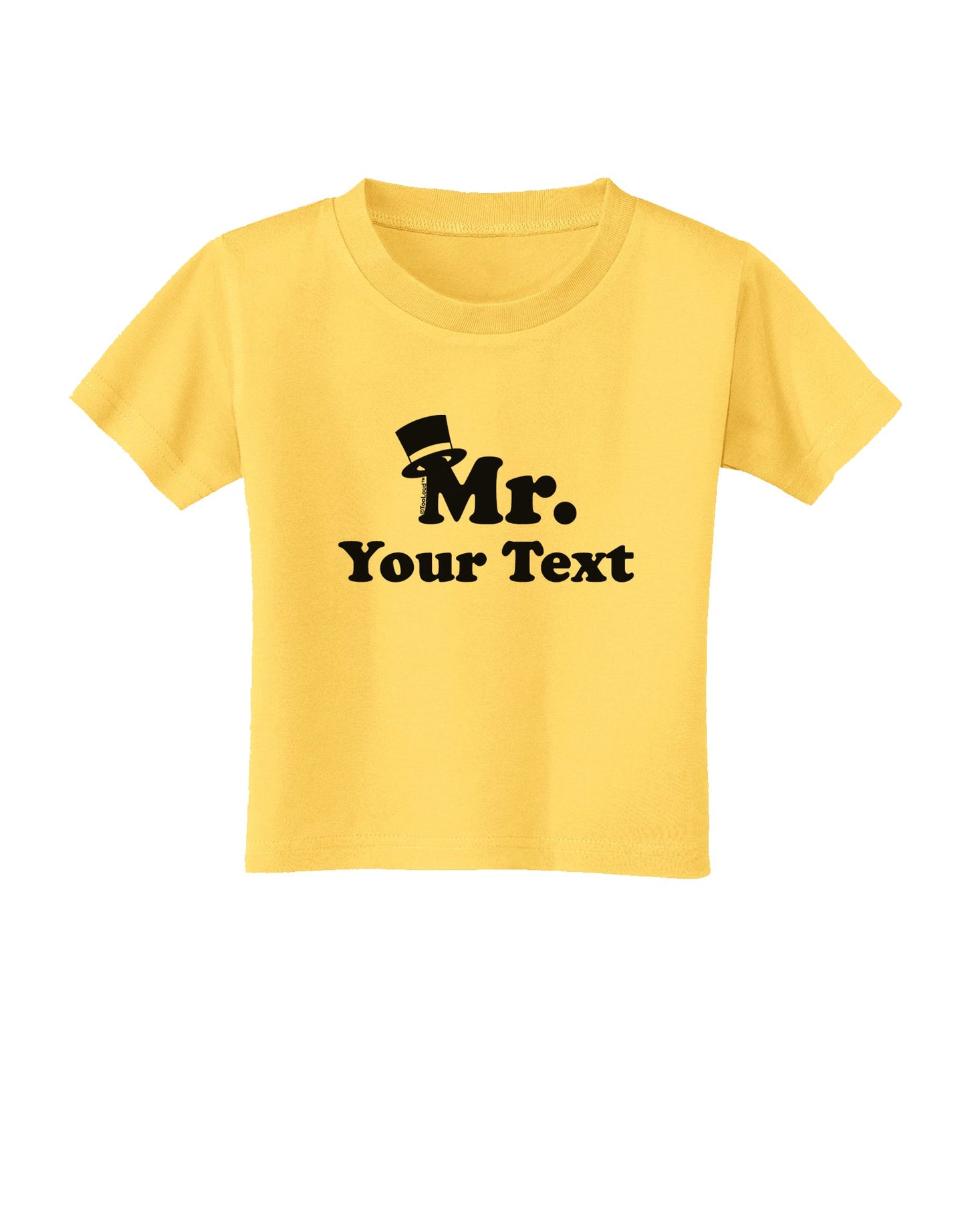 Personalized Mr Classy Toddler T-Shirt by TooLoud-Toddler T-Shirt-TooLoud-Yellow-2T-Davson Sales