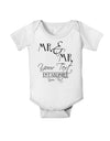 Personalized Mr and Mr -Name- Established -Date- Design Baby Romper Bodysuit-Baby Romper-TooLoud-White-06-Months-Davson Sales