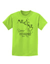 Personalized Mr and Mr -Name- Established -Date- Design Childrens T-Shirt-Childrens T-Shirt-TooLoud-Lime-Green-X-Small-Davson Sales