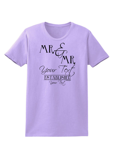 Personalized Mr and Mr -Name- Established -Date- Design Womens T-Shirt-Womens T-Shirt-TooLoud-Lavender-X-Small-Davson Sales