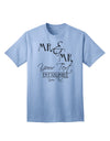 Personalized Mr and Mr Name Established Date GAY COUPLE Adult T-Shirt-Mens T-Shirt-TooLoud-Light-Blue-Small-Davson Sales