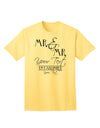 Personalized Mr and Mr Name Established Date GAY COUPLE Adult T-Shirt-Mens T-Shirt-TooLoud-Yellow-Small-Davson Sales