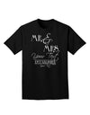 Personalized Mr and Mrs -Name- Established -Date- Design Adult Dark T-Shirt-Mens T-Shirt-TooLoud-Black-Small-Davson Sales