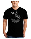 Personalized Mr and Mrs -Name- Established -Date- Design Adult Dark V-Neck T-Shirt-TooLoud-Black-Small-Davson Sales