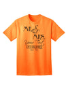 Personalized Mr and Mrs -Name- Established -Date- Design Adult T-Shirt-Mens T-Shirt-TooLoud-Neon-Orange-Small-Davson Sales