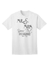 Personalized Mr and Mrs -Name- Established -Date- Design Adult T-Shirt-Mens T-Shirt-TooLoud-White-Small-Davson Sales