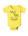 Personalized Mr and Mrs -Name- Established -Date- Design Baby Romper Bodysuit-Baby Romper-TooLoud-Yellow-06-Months-Davson Sales