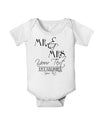 Personalized Mr and Mrs -Name- Established -Date- Design Baby Romper Bodysuit-Baby Romper-TooLoud-White-06-Months-Davson Sales