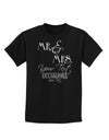 Personalized Mr and Mrs -Name- Established -Date- Design Childrens Dark T-Shirt-Childrens T-Shirt-TooLoud-Black-X-Small-Davson Sales