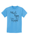 Personalized Mr and Mrs -Name- Established -Date- Design Childrens T-Shirt-Childrens T-Shirt-TooLoud-Aquatic-Blue-X-Small-Davson Sales