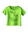 Personalized Mr and Mrs -Name- Established -Date- Design Infant T-Shirt-Infant T-Shirt-TooLoud-Lime-Green-06-Months-Davson Sales