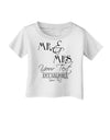 Personalized Mr and Mrs -Name- Established -Date- Design Infant T-Shirt-Infant T-Shirt-TooLoud-White-06-Months-Davson Sales