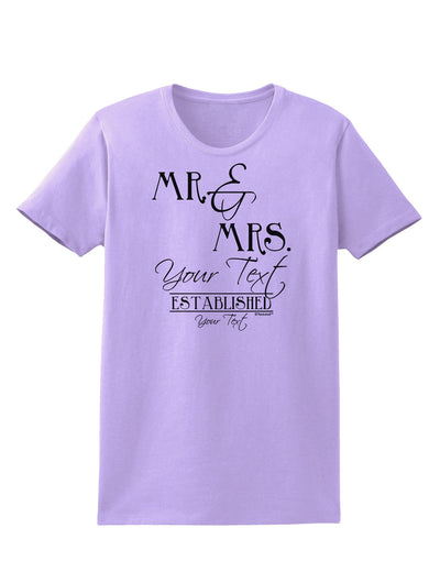 Personalized Mr and Mrs -Name- Established -Date- Design Womens T-Shirt-Womens T-Shirt-TooLoud-Lavender-X-Small-Davson Sales