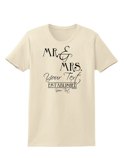 Personalized Mr and Mrs -Name- Established -Date- Design Womens T-Shirt-Womens T-Shirt-TooLoud-Natural-X-Small-Davson Sales