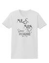 Personalized Mr and Mrs -Name- Established -Date- Design Womens T-Shirt-Womens T-Shirt-TooLoud-White-X-Small-Davson Sales