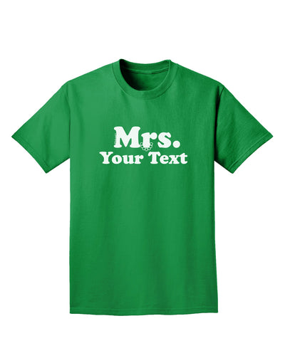 Personalized Mrs Classy Adult Dark T-Shirt by TooLoud-Mens T-Shirt-TooLoud-Kelly-Green-Small-Davson Sales