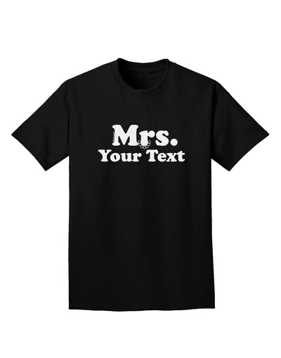 Personalized Mrs Classy Adult Dark T-Shirt by TooLoud-Mens T-Shirt-TooLoud-Black-Small-Davson Sales