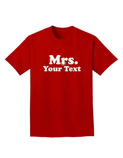 Personalized Mrs Classy Adult Dark T-Shirt by TooLoud-Mens T-Shirt-TooLoud-Red-Small-Davson Sales