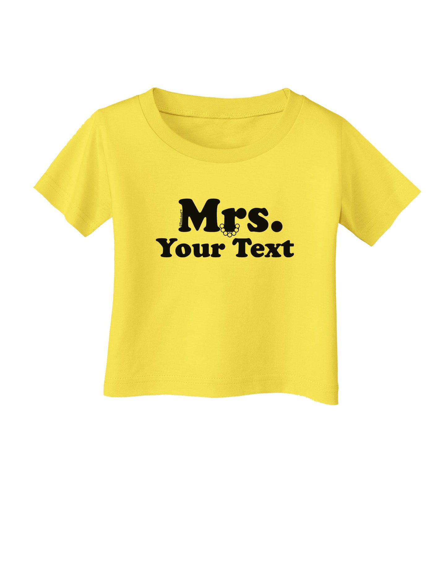Personalized Mrs Classy Infant T-Shirt by TooLoud-Infant T-Shirt-TooLoud-Yellow-06-Months-Davson Sales