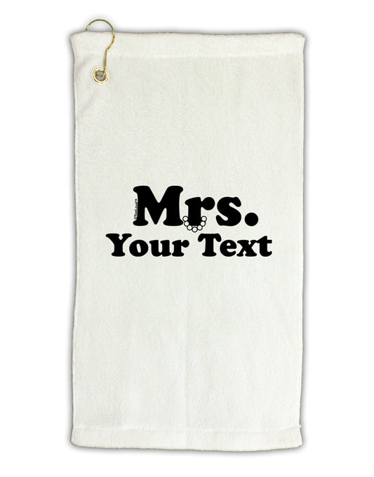 Personalized Mrs Classy Micro Terry Gromet Golf Towel 16 x 25 inch by TooLoud-Golf Towel-TooLoud-White-Davson Sales