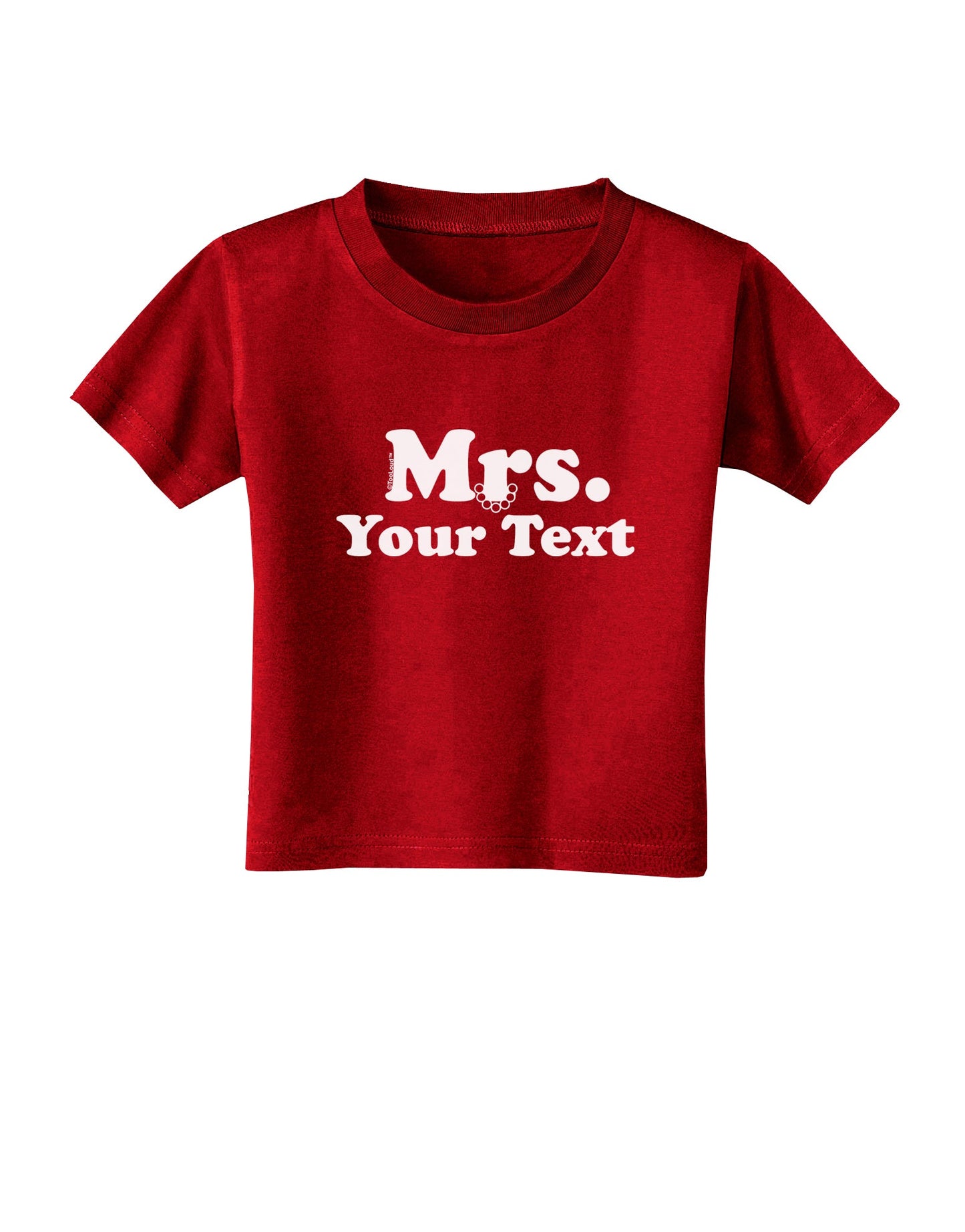 Personalized Mrs Classy Toddler T-Shirt Dark by TooLoud-Toddler T-Shirt-TooLoud-Red-2T-Davson Sales