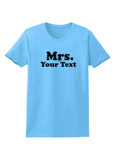 Personalized Mrs Classy Womens T-Shirt by TooLoud-Womens T-Shirt-TooLoud-Aquatic-Blue-X-Small-Davson Sales