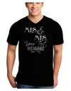 Personalized Mrs and Mrs Lesbian Wedding - Name- Established -Date- Design Adult Dark V-Neck T-Shirt-TooLoud-Black-Small-Davson Sales