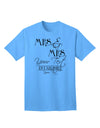 Personalized Mrs and Mrs Lesbian Wedding - Name- Established -Date- Design Adult T-Shirt-Mens T-Shirt-TooLoud-Aquatic-Blue-Small-Davson Sales