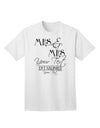 Personalized Mrs and Mrs Lesbian Wedding - Name- Established -Date- Design Adult T-Shirt-Mens T-Shirt-TooLoud-White-Small-Davson Sales