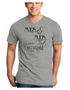 Personalized Mrs and Mrs Lesbian Wedding - Name- Established -Date- Design Adult V-Neck T-shirt-Mens V-Neck T-Shirt-TooLoud-HeatherGray-Small-Davson Sales