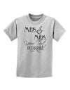 Personalized Mrs and Mrs Lesbian Wedding - Name- Established -Date- Design Childrens T-Shirt-Childrens T-Shirt-TooLoud-AshGray-X-Small-Davson Sales