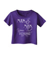 Personalized Mrs and Mrs Lesbian Wedding - Name- Established -Date- Design Infant T-Shirt Dark-Infant T-Shirt-TooLoud-Purple-06-Months-Davson Sales